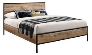 Urbana Wooden King Size Bed In Rustic