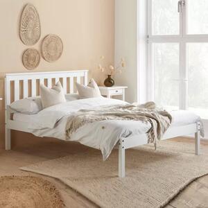 Danvers Wooden Small Double Bed In White