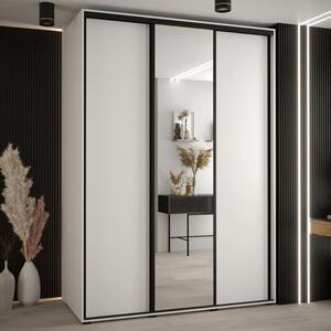 Canon Small Wooden Wardrobe With 3 Sliding Doors In White