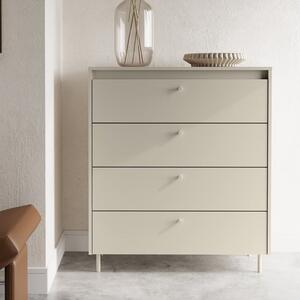 Truckee Wooden Chest Of 4 Drawers In Cashmere