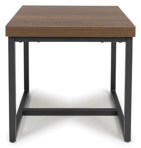 Beloit Wooden Square End Table In Smoked Oak