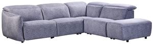 Leiria Fabric Right Handed Corner Sofa In Grey