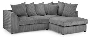 Hyeres Fabric Right Hand Corner Sofa In Grey