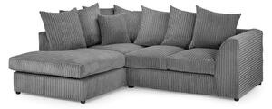 Hyeres Fabric Left Hand Corner Sofa In Grey