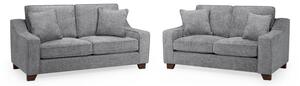 Nepean Fabric 3+2 Seater Sofa Set In Slate