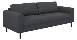Onalaska Fabric 3 Seater Sofa In Basel Dark Grey