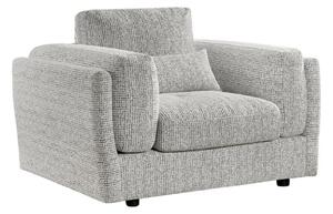 Barrie Fabric 1 Seater Sofa In Grey