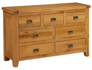 Adriel Wooden Chest Of 7 Drawers In Light Oak