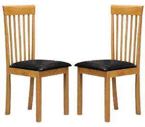 Aalto Natural Wooden Dining Chairs In Pair