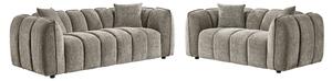 Ventura Fabric 3+2 Seater Sofa Set In Mocha