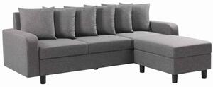 Cornelius Fabric Corner Sofa In Grey