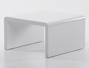 Carolie High Gloss Lamp Table In White