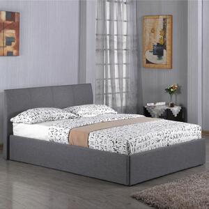 Feray Fabric Ottoman Storage King Size Bed In Grey