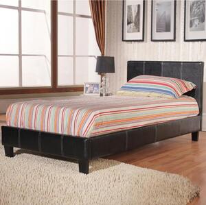 Harley PU Leather Single Bed In Brown