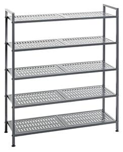 Atmore Metal Shoe Rack With 5 Shelves In Anthracite