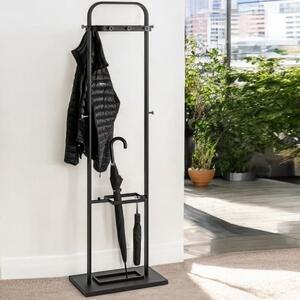 Sumter Metal Coat Stand In Black And Chrome