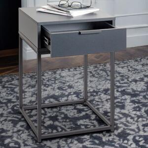 Kodiak Large Wooden Bedside Cabinet With 1 Drawer In Anthracite