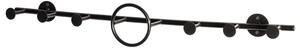 Palmer Metal Wall Hung Coat Rack In Black