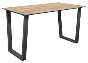 Cerritos Ceramic Rectangular Dining Table In Oak Effect