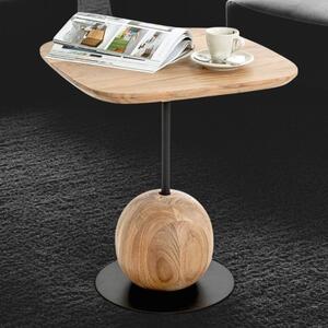 Ozark Wooden Square End Table In Oak Black