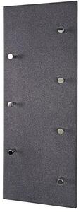 Berwyn Wooden Coat Rack In Granite And Chrome