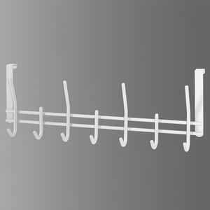 Chadron Metal Wall Mounted Coat Rack In White
