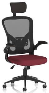 Accord Fabric Office Chair With Folding Arms In Ginseng Chilli