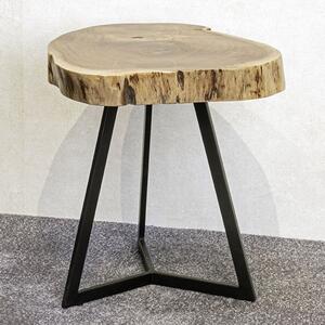 Putnam Large Wooden End Table In Oak And Black