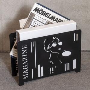 Primm Metal Magazine Rack In Black