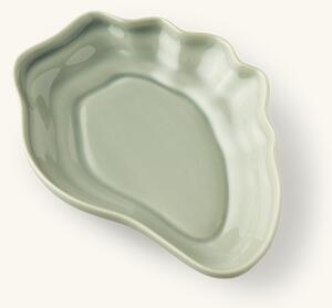 Serving tray - Stoneware. 13.2 x 18.2 cm. - Thyme Green - Søstrene Grene