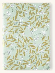 Notebook A5 - Handmade paper/cotton. A5. 100 gsm. 60 pages. - Dusty Green - Søstrene Grene