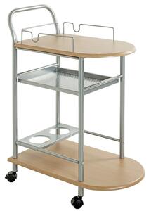 Solna Wooden Drinks Serving Trolley In Beech