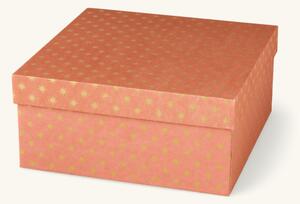 Box - Handmade paper. 25 x 25 x 11 cm. - Dusty Rose - Søstrene Grene