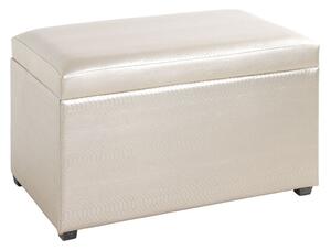 Eastroy Fabric Storage Ottoman In Matte Gold