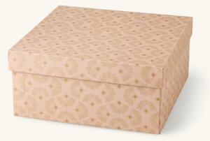 Box - Handmade paper. 25 x 25 x 11 cm. - Coral - Søstrene Grene