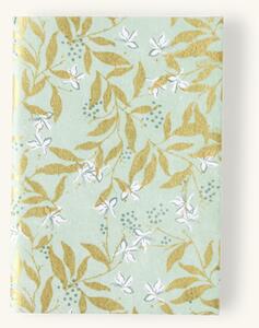 Notebook A6 - Handmade paper/recycled cotton. A6. 100 gsm. 30 pages. - Dusty Green - Søstrene Grene