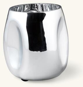 Vase - Glass. 14 x 16 cm. - Silver - Søstrene Grene