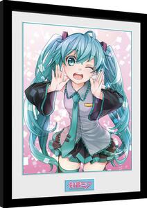 Framed poster Hatsune Miku - Wink