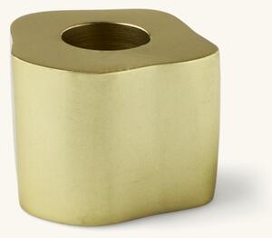 Candleholder - Aluminium. 4.7 x 5.1 x 4 cm. - Gold - Søstrene Grene