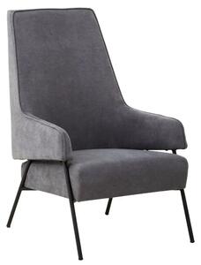 Herriman Velvet Bedroom Chair In Ash