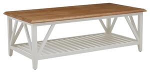 Payson Wooden Coffee Table In Natural And White