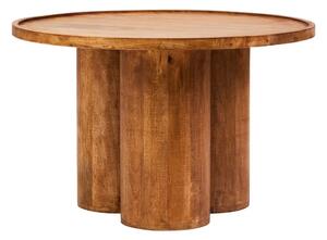 Walhalla Wooden Column Round Coffee Table In Natural