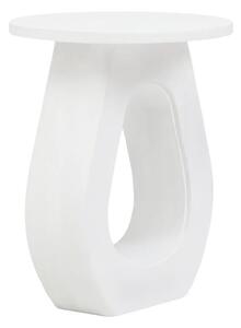 Walhalla Wooden Round End Table In White