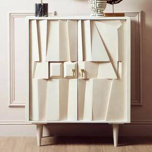 Stockton Wooden Storage Cabinet With 2 Doors In White