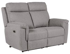 Baraboo Fabric Electric Recliner 2 Seater Sofa In Grey