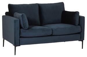 Waleska Fabric 2 Seater Sofa In Navy