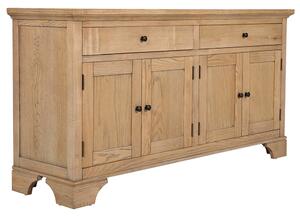 Valencia Wooden Sideboard With 4 Doors 2 Drawers In Natural