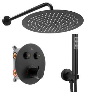 Built-in shower set Rea LUNGO Black Matt BOX