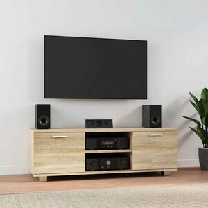 Banning 120cm Wooden TV Stand With 2 Doors In Sonoma Oak