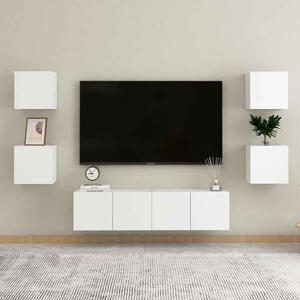 Beaverton 120cm Wooden 6 Piece Entertainment Unit In White
